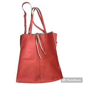 Steve Madden NWOT Leather Salmon Oversized Tote Bag for the Minimalist in You